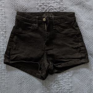 Black high waisted shorts